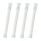 thumbnail image 1 of Paquete de 4 barras de cortina finas, ideales para bricolaje, ahorran espacio, son pequeñas y tienen resortes de tensión para armarios, ventanas, baño, 1 of 8