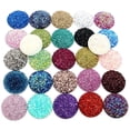 thumbnail image 2 of Nueva moda 10 piezas 20 mm 25 mm colores mezclados estilo mineral natural cabujones de resina con parte posterior plana para pulseras pendientes accesorios, 2 of 4