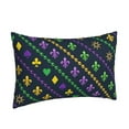 thumbnail image 2 of Balery Mardi Gras Strings of Beads Bedding Queen Pillow Cases - Envelope Closure - Soft Brushed Microfiber Fabric - Shrinkage and Fade Resistant Pillow Cases-14"x20", 2 of 9