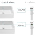 thumbnail image 3 of Swiss Madison Residential Pop up Stainless Steel Sink Drain 1.75 in Glossy White, 3 of 4