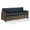 Blue, variant on Crosley Furniture Bradenton Weather Resistant Resin Wicker Outdoor Sofa - Weathered Brown