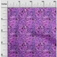 thumbnail image 2 of oneOone Cotton Silk Purple Fabric Ocean Life Quilting Supplies Print Sewing Fabric By The Yard 42 Inch Wide, 2 of 4
