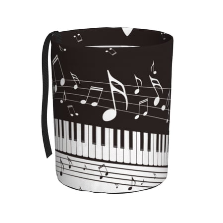 Kdxio Piano Keys With Musical Notes Car Trash Can Garbage Car Accessories Trash Can Car Waste Bin for for Driver and Passenger Any Vehicle
