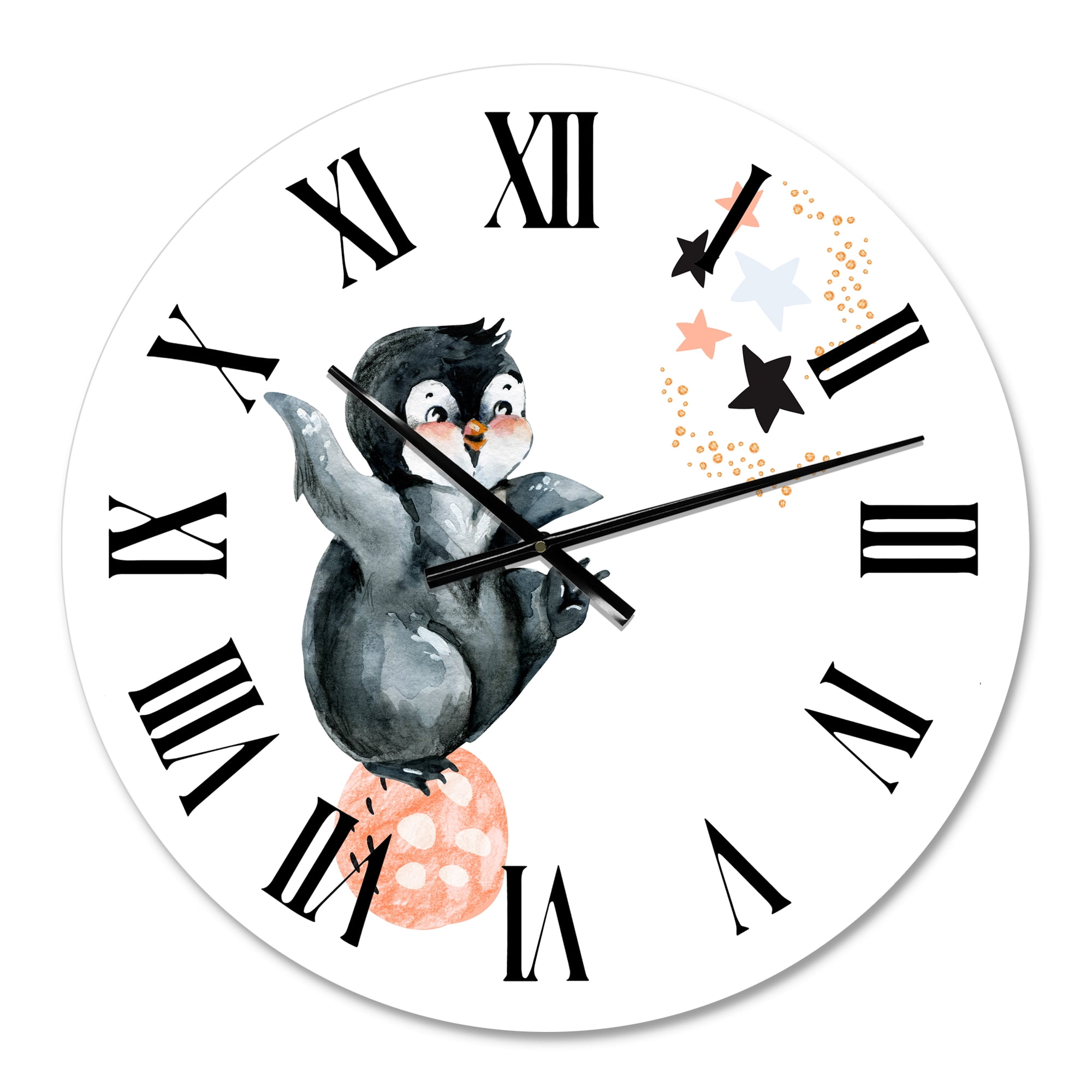Designart 1" Quartz Farmhouse Wall Clock