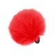 thumbnail image 3 of Sonducket Mujeres niñas lazos de pelo peludo Bola de soga pompón rojo, 3 of 6