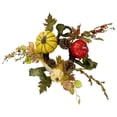 thumbnail image 3 of Pumpkin, Berries, Foliage and Pine Cone Fall Harvest Wreath - 13 inch, Unlit, 3 of 3