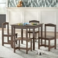 thumbnail image 6 of TMS Hayden 5-Piece Kids Table and Chair Set, Espresso Finish, Activity Table, 6 of 9