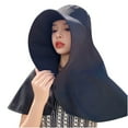 thumbnail image 2 of Xfvqtps Chapeaux de Soleil pour Femmes Protection Solaire Grand Bord Châle avec Rabat de Cou Visière de Randonnée Chapeau Extérieur Été Plage Pêche, 2 of 6