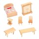 thumbnail image 1 of Muebles de de , sala de miniatura de /comedor/dormitorio/casa de cocina accesorios de decoración de muebles de Conjunto de dormitorio Salvador miniaturas de casa de muñecas, 1 of 8