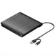 thumbnail image 1 of Unidad Externa de CD DVD +/-RW, USB 3.0 y USB-C Reproductor PortáTil de Grabadora de CD y DVD ROM Lector Escritor Regrabador Unidad de Disco,Negro, 1 of 8