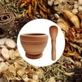 thumbnail image 6 of Almencla Garlic Crusher Housewarming Grinding Set for Spice Ginger Chutney light brown, 6 of 8