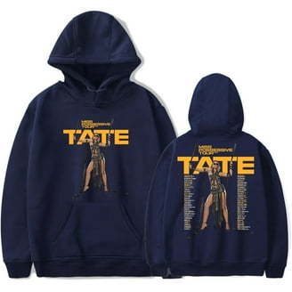 Tate McRae Hoodies Merch 2024 Think Later World Tour Long Sleeve