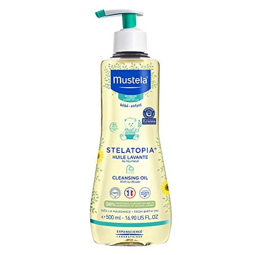 Mustela Stelatopia Cleansing Oil Baby Body Wash for EczemaProne