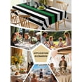 thumbnail image 5 of Thin Green White Line Tablecloth Rectangle Table Cloth 60x102 , Waterproof Tablecloth Outdoor Table Cloth, American Flag Star Washable Table Cover for Kitchen Dining Party, 5 of 8