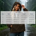 thumbnail image 3 of IUYRTFE Women's Half Zip Waterproof Jacket with Detachable Hood Long Sleeve Outdoor Windbreaker, 3 of 7