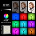 thumbnail image 3 of Luz de video ULANZI LE20 RGB portátil de 20 W con batería de 5000 mAh, 3 of 8