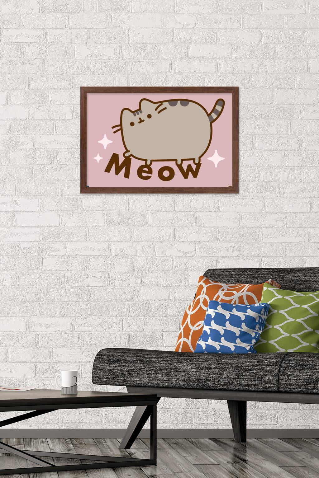 Pusheen - Meow Wall Poster, 14.725" x 22.375" Framed
