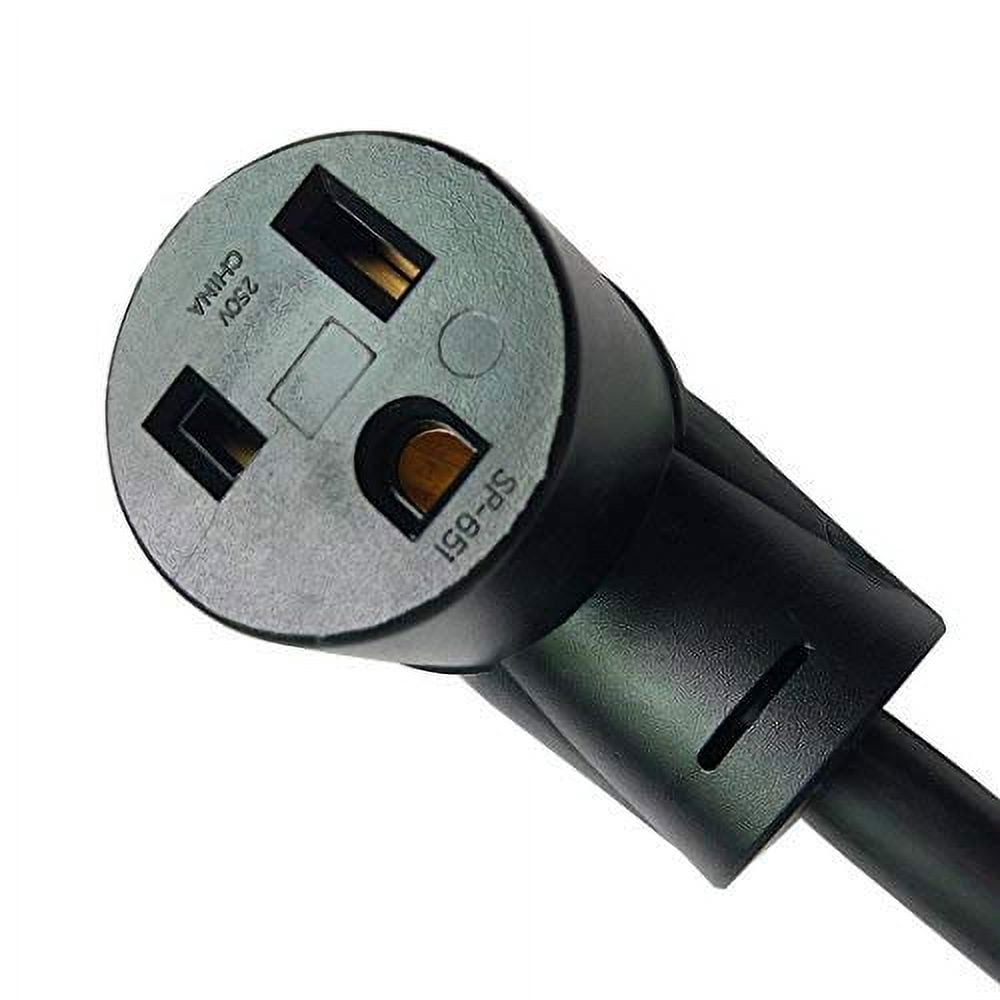 Parkworld 886665 Welding Adapter cord L6-30 Plug 3-Prong 30A Locking Male to 6-50 Receptacle 50 AMP Female 1.5FT
