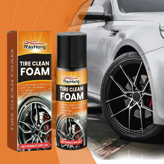 Car wheel hub cleaner, car tire and rim cleaning and decontamination daily maintenance and cleaning agent