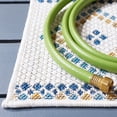 thumbnail image 3 of Safavieh Courtyard Kaelea Geometric Indoor/Outdoor Area Rug, Ivory/Navy Yellow, 5'3" x 7'7", 3 of 10