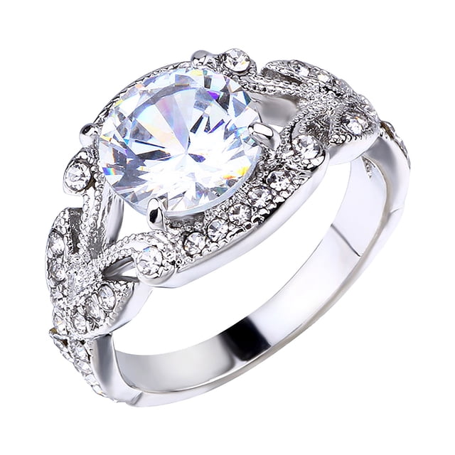 Ladies Fashion Diamond Ring Jewelry Creative Ring Jewelry