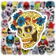 thumbnail image 3 of Paquete de pegatinas de calavera, 50 Uds., pegatinas Punk, bomba para portátil, botella de agua, vinilo loco, 3 of 5