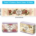 thumbnail image 5 of 90pcs Retro Wrap Paper Tape Wrapper Sleeves Covers Vertical Tags for Soap Lotion Bars Bath Gift Wrapping 21x5cm/8.5x1.9 inch, 5 of 9