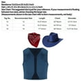 thumbnail image 5 of Alvivi Kids Rodeo Western Cowboy Hats Tassel Waistcoat Vest and Bandanna Halloween Themed Party Dress Up Black 16, 5 of 5