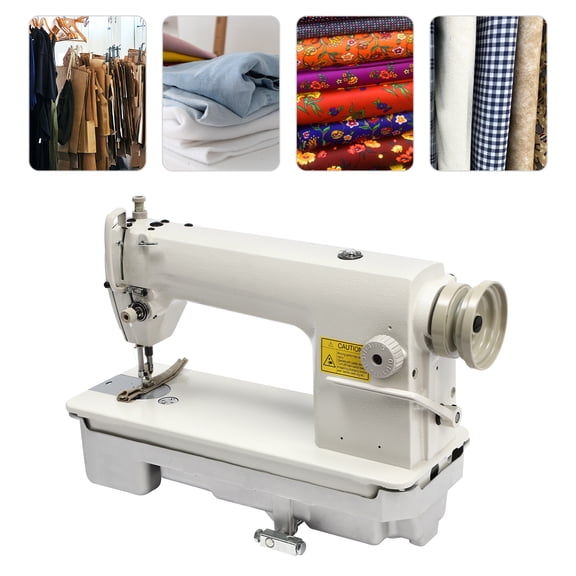 Sewing Machine,Straight Stitch High Speed Sewing Machines, Clothing Mending Machine with Automatic Bobbin Winder，Freestanding Heavy Duty & Portable Industrial Lockstitch Mending Clothes Tool