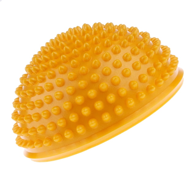 Equilibrio inflable del ejercicio de bola del de la acupresión de bola de del PVC - Amarillo Sunnimix Aparato de aptitud física