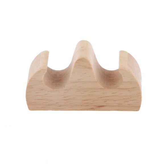 CHINESE WOODEN BRUSH STAND REMAINING 2 BRUSH LETTERS PAINTING TOOL
