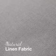 thumbnail image 4 of Fundas de almohada MIULEE decorativas de lino con flecos, color gris claro, 30 x 50 cm, 4 of 6