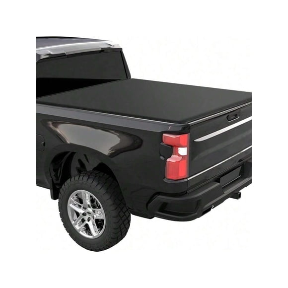 Eastvita Housse de Tonneau Douce et Sécurisée Adaptée pour Chevy Silverado/GMC Sierra 1500/2500HD/3500HD Fletside 6.6 Pieds Lit de Camion 2019-2025