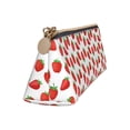 thumbnail image 2 of Xecao Strawberries Print Leather Pencil Case -Stationery Bag Pen Holder for Work & Office, 2 of 5