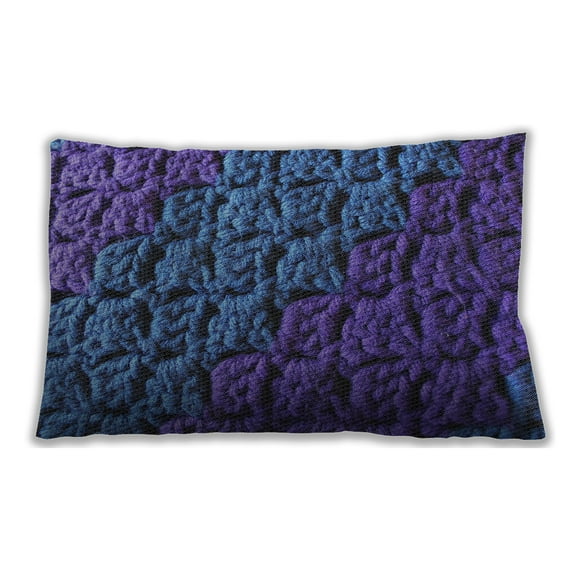 Ahgly Company Outdoor Rectangular Patterned Lumbar Throw Pillow, 13 inch by 19 inch