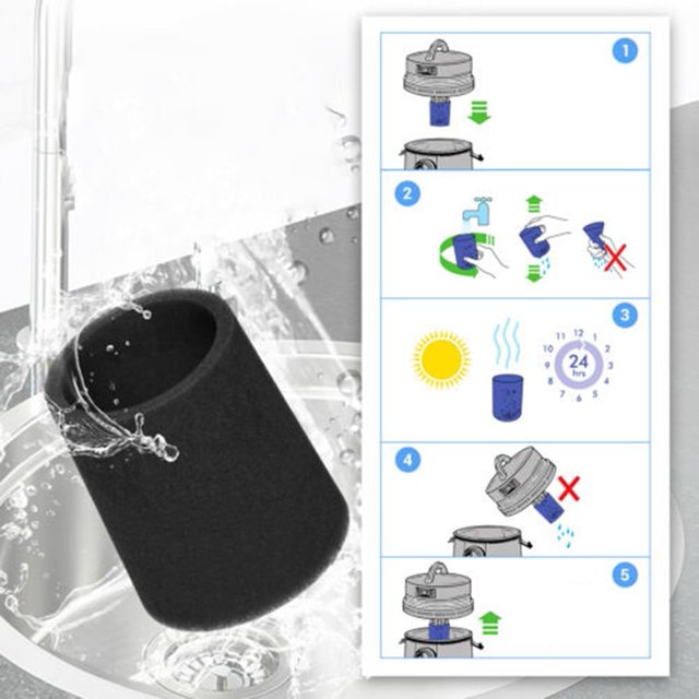 Filtro de succión cónico KERISTY compatible con aspiradoras Rowenta RS-RU3712