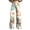 Beige, variant on nochalofo Beige Snow Pants Womens, Women's Easter Bunny Egg Print Plus Size Wide Leg Pants
