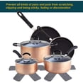 thumbnail image 2 of Erioctry 1 Set 12 Pcs Pot or Pan Protectors Non-Woven Pan Divider Pad Anti-Slip Pan Separators Pads 3 Different Sizes Separate and Protect Surfaces of Your Cookware for Home, 2 of 8