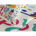 thumbnail image 4 of Ambesonne Owl Quilted Bedspread Set 3 Pcs, Funny Greeting Doodle Art, Queen Size, Multicolor, 4 of 5