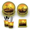 183 pcs Construction Birthday Party Supplies Traffic Cars Excavator Bulldozer Tableware Set for 16 Guests