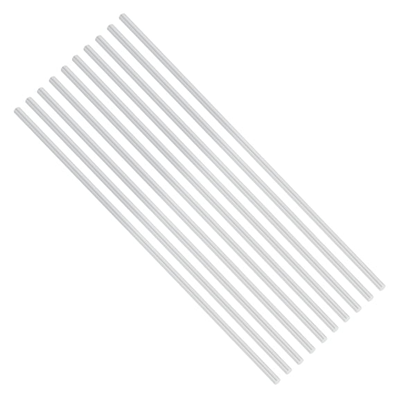 Uxcell 10pcs 3/16"(4.7mm) Diameter 6061 Aluminum Round Rods 12"(305mm) Length Aluminum Solid Bar for Industrial CNC, DIY Craft, Robotics, Silver