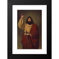 thumbnail image 2 of Friedrich von Amerling 10x14 Black Modern Framed Museum Art Print Titled - Apostle Paul (1833), 2 of 5