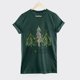 thumbnail image 4 of Puntoco Mujer Casual Cuello Redondo Manga Corta Árbol De Navidad Impreso Camiseta Top Puntoco Puntoco-4242, 4 of 6