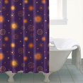 thumbnail image 4 of Purple Sun Star Circle Pattern Shower Curtain 84"x72" ,Bathroom Decorative Shower Curtains Set with 12 Hooks,Modern Waterproof Washable Shower Curtain, 4 of 6