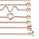 thumbnail image 5 of Industrial Barbell pendiente cartílago cuerpo Piercing joyería tapones 38mm 1-1/2 pulgadas - Sunnimix Aretes de acero inoxidable, 5 of 6