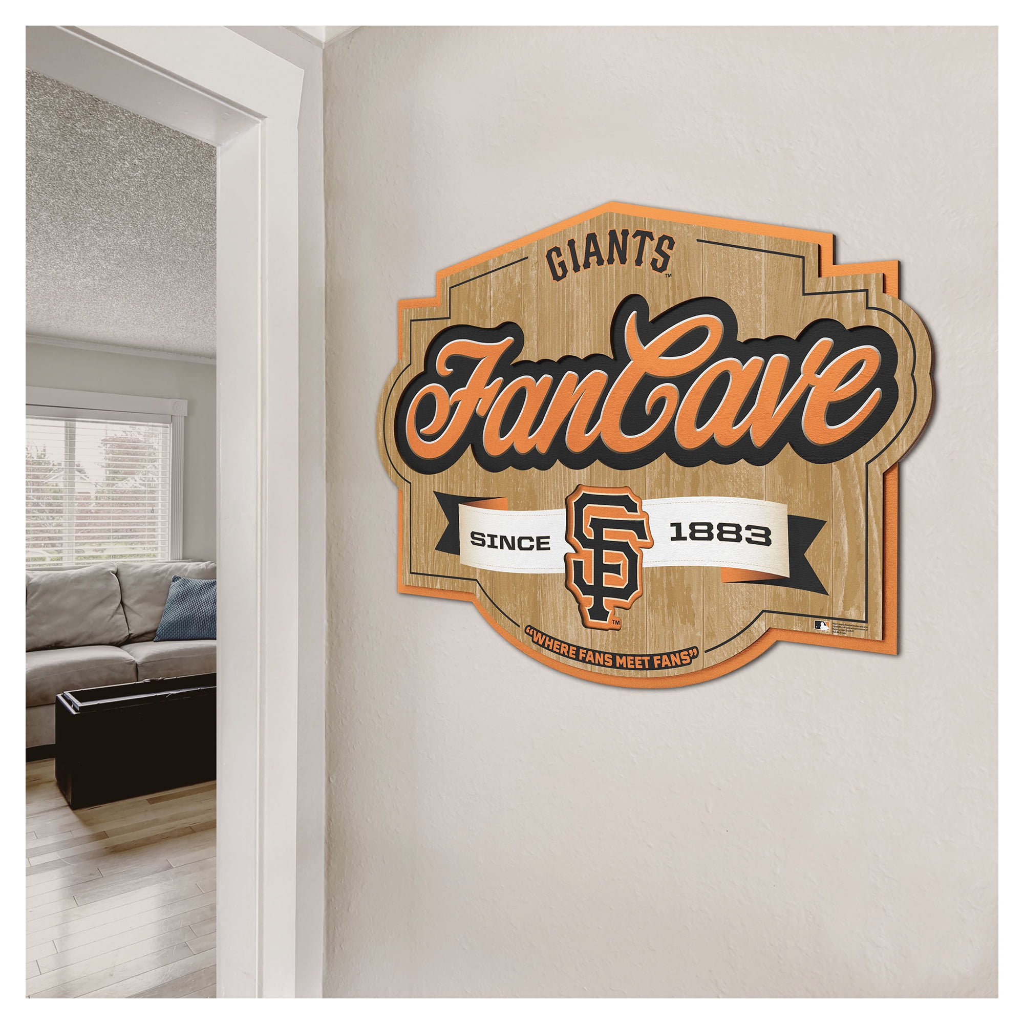 IDNA San Francisco Giants 12.5" x 17" Fan Cave Sign