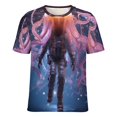 thumbnail image 5 of Octopus in The Mysterious Ocean Women's T-Shirt Short Sleeve T Shirts Tops Tee Ladies Loose T, 5 of 6