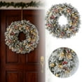 thumbnail image 2 of Christmas Garlands / Wreaths With Lights for Front Door, Material , Durability, Festive Holiday Decoration for Home, Wall, Indoor & Outdoor Use, Create Warm and Welcoming Environment, 1PC, 2 of 6