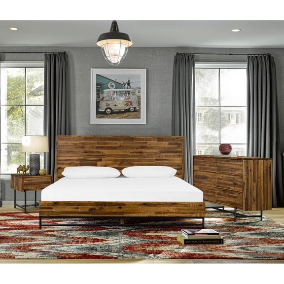 Cusco 3 Piece Acacia Queen Bedroom Set