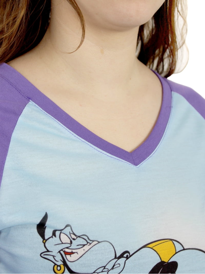 Jasmin Disney Aladdin Princess Jasmine Women's 3/4 Sleeve Nightgown